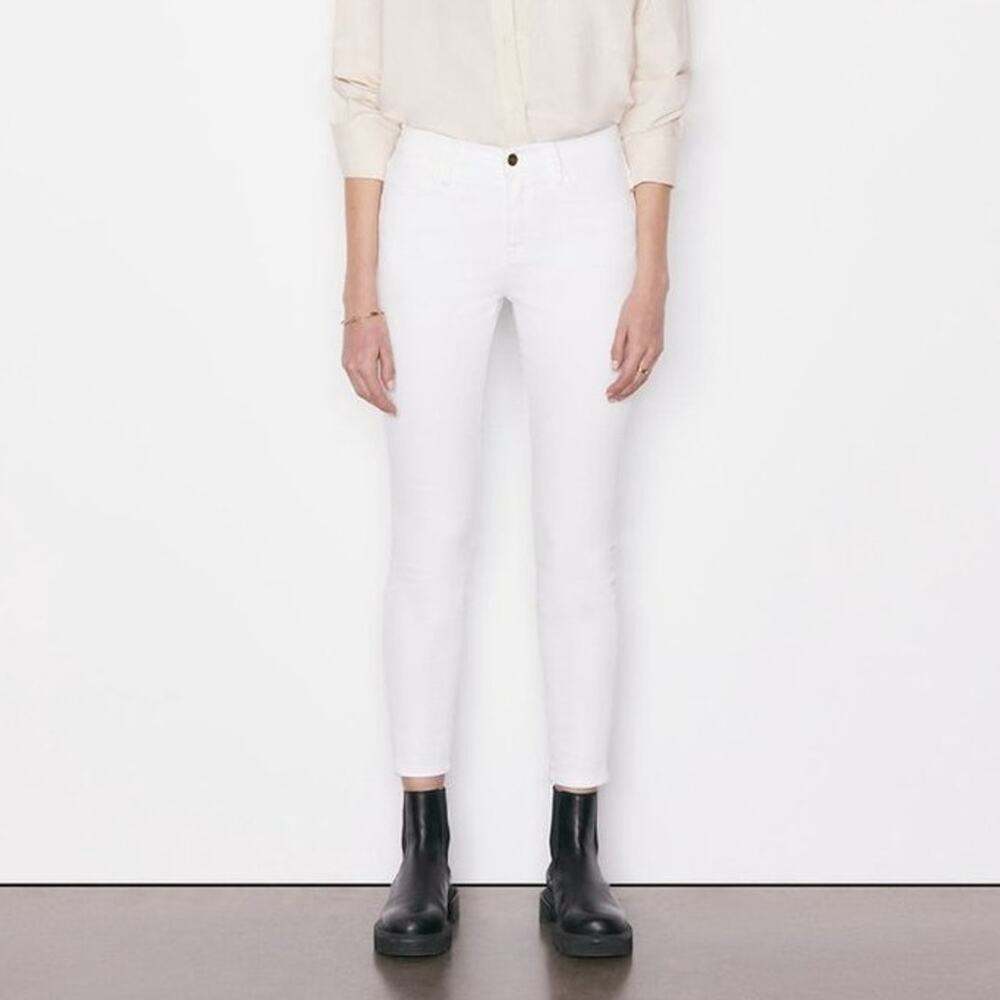 Frame Denim White Skinny Jeans